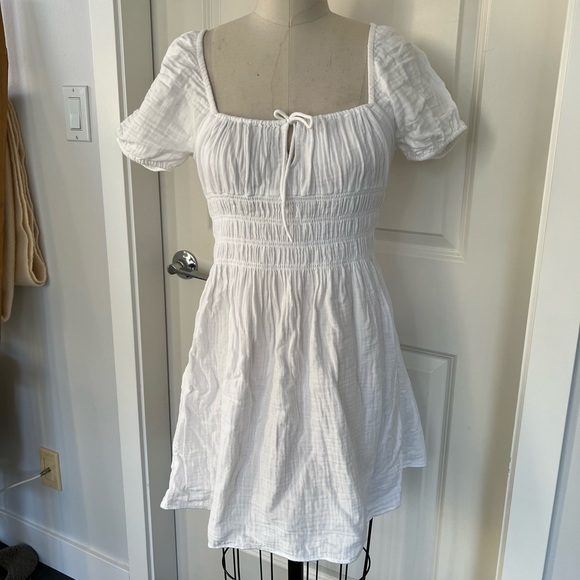 White Mini Summer Dress - Picture 2 of 5